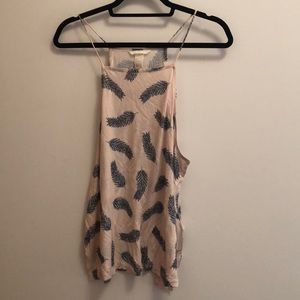H&M millennial pink floral tank top